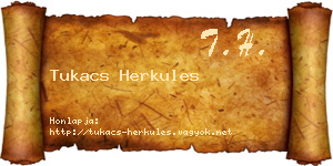 Tukacs Herkules névjegykártya